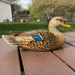 Novica Artisan Hand Made Hand Painted Mallard